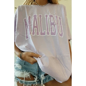 Mad Girls Lila Kadın Tişört MG967
