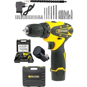 Alman Gr-20 V 3 Amper Çift Akülü Vidalama Matkap + 24 Parça Usta Set Sarı