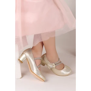 Kiko Kids 750 Vakko Günlük Kız Çocuk 4 cm Topuk Babet Ayakkabı