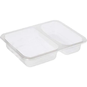 Limera-2 Bölmeli Film Yapıştırmalı Gıda Kabı - 50'li