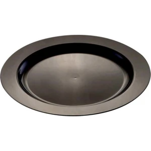 Plastik Siyah Tabak 19 cm - 10'lu