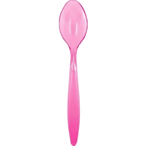 Ambalaj Pazarı Tatlı-Dondurma Kaşığı Pembe (Transparan) 12,5cm - 50'li