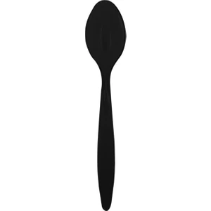Ambalaj Pazarı Tatlı-Dondurma Kaşığı Siyah (Opak) 12,5 cm - 50 Adet