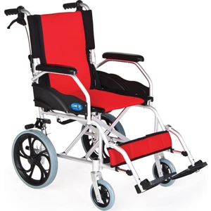 Comfort Plus KY863LAJ-A12 Alüminyum Transfer Özellikli Refakatçı Frenli Hafif Tekerlekli Sandalye