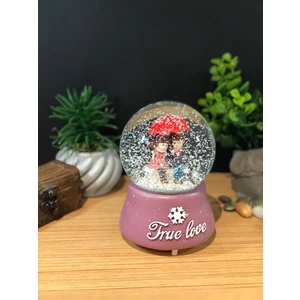Çiko Toys True Love Romantik Çiftler Püskürtmeli Müzikli ve Işıklı Büyük Boy Kar Küresi
