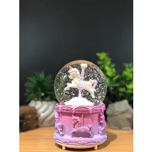 Çiko Toys Atlı Karınca Püskürtmeli Müzikli ve Işıklı Büyük Boy Kar Küresi