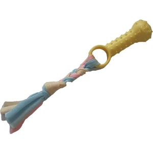 Halat Düğümlü Kauçuk Dumbell Köpek Oyuncak 10 cm