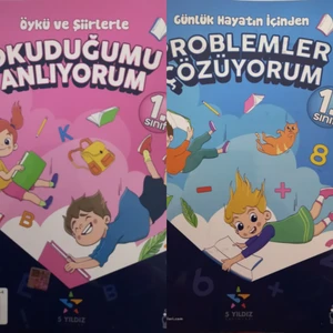 5 Yıldız Yayınları 1. Sınıf Türkçe-Matematik Okuduğumu Anlıyorum Problemler Çözüyorum