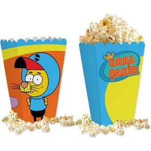 Hayaller Dükkanı Pop Corn Mısır Kutusu Kral Şakir Action Temalı 10'lu