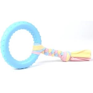 Halat Düğümlü Kauçuk Halka Köpek Oyuncak Large 26 cm