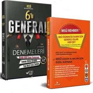 Liyakat Yayınları 2021-MSÜ Sınav Seti 2’li - MSÜ-General 6’lı Deneme - MSÜ Problem Çözüldü