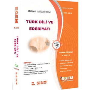 Egem Eğitim Yayınları 2. Sınıf Türk Dili ve Edebiyatı Konu Anlatımlı Soru Bankası-Bahar Dönemi(4. Yarıyıl)