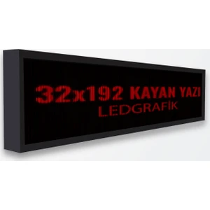 Ledgrafik Kayan Yazı Kırmızı Led Tabela