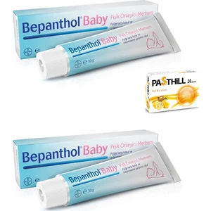 Baby Pişik Önleyici Merhem 30 gr x 2 'li + Pasthill 1 'li Bal & Limon 24 Drops Hediye