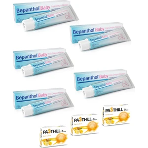 Baby Pişik Önleyici Merhem 30 gr x 5 'li + Pasthill 3 'li Bal & Limon 24 Drops Hediye
