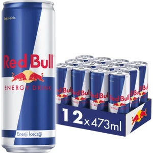 Red Bull Enerji İçeceği, 473 ml (12'li Paket, 12x473 ml)