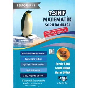 İdol Yayınları 7. Sınıf Matematik Performans Soru Bankası
