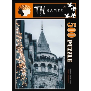 TH Games 500 Parça Kutulu İstanbul Galata Kulesi Puzzle 48 x 68 cm