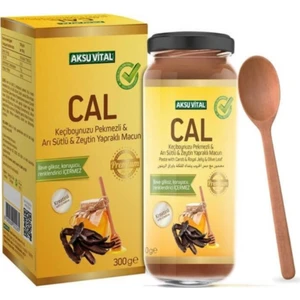 Aksu Vital Cal Keçiboynuzu Pekmezli ve Arı Sütlü ve Zeytinyapraklı Macun 300 gr