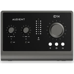 İD14 Mkıı Yüksek Kalite Usb-C Ses Kartı: 10-Giriş/6-Çıkış 24BIT/96KHZ Burr Brown Ad/da Çeviriciler + 2x Class-A Audient Konsol Mikrofon Preamp + Jfet Dı + 8-Kanal Adat Girişi