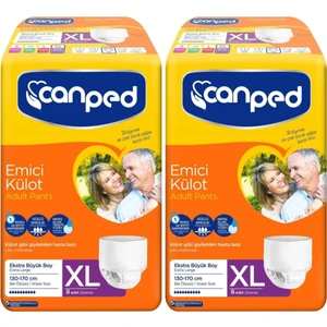 Emici Külot Ekstra Xl Hasta Bezi 8'li  x 2 Adet