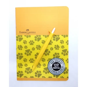 A5 Pp Kapak Defter 60 Yaprak Kareli  ve Versatil Muz Kalem 0.7 mm