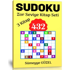 Enine Boyuna Eğitim Sudoku Zor Seviye Kitap Seti (3 Kitap)
