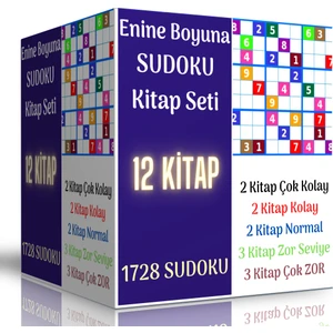 Enine Boyuna Eğitim Başlangıçtan Ileri Seviyeye Sudoku Kitap Seti (12 Kitap)