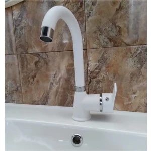 Beyaz Lüx Lavabo Bataryası