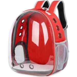 Kedi ve Küçük Irk Köpek Şeffaf Astronot Taşıma Sırt Çantası