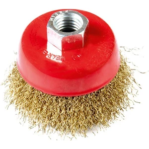 Saçaklı Telli Çanak Fırça 100 mm