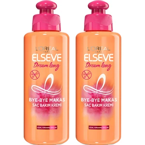 L'Oréal Paris Loreal Paris Elseve Dream Long Bye Bye Makas Saç Bakım Kremi 200 ml x 2 Adet