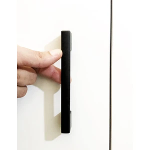 Kare 11 mm Mat Siyah Mutfak Dolap Çekmece Kulp 96 mm İki Delik Aks. (9,6cm)