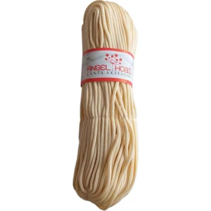 Angel Çanta Akssesuar Polyester Rulo Makrome Krem Renk 5mm