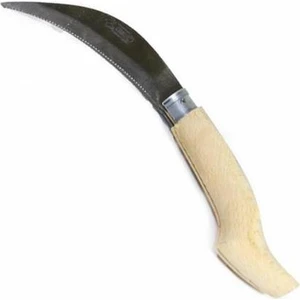 Katlanır Bahçe Ot Bıçkısı Ahşap Saplı Bağ Budama Çakısı 28CM No:2