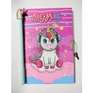 Unicorn Kilitli Günlük ve Unicorn Jel Kalem Seti