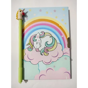 Unicorn Kilitli Günlük ve Unicorn Jel Kalem Seti