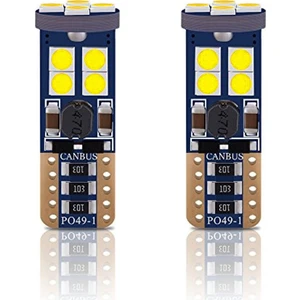 Auto Ampulance T10 LED Dipsiz W5W Canbus 12 Ledli  Park Plaka Tavan Ampulü - Beyaz