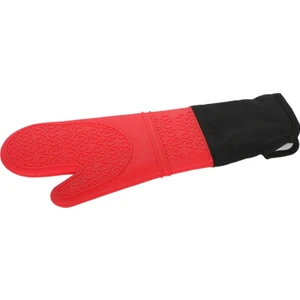 Silikon Fırın Eldiveni-Yanmaz Yapışmaz Eldiven Kırmızı 41,5 cm