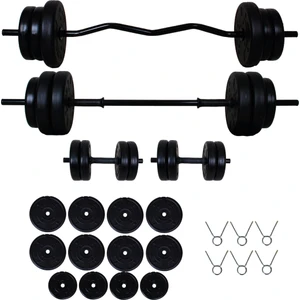 Aydın Sport 58kg Z Bar ve Düz Barlı Halter Dambıl Seti