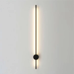 Modern Dekoratif LED Duvar Aplik 70CM Siyah 3000K