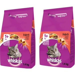 Sığır Etli Yetişkin Kedi Maması 1,4 kg x 2 Adet