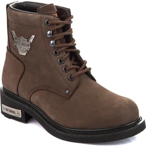 Harley Davidson Gibson Erkek Bot Dark Brown - Crazy Deri