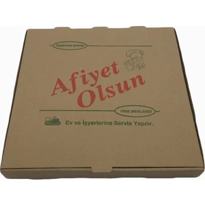 Pizza Kutusu Kraft -Kahverengi 100 'lü 40X40 cm