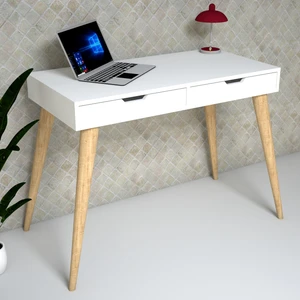 Stylish Masif Ayaklı Çekmeceli Masa