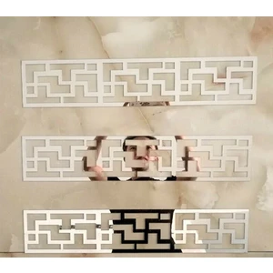 Ps Stickers Pleksi  15x Motifli  Gümüş Dekorarif Duvar Süsü Arkası Yapışkanlı