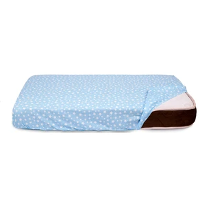 Mavi 90 x 200 cm Lastikli (Fitted) Tek Kişilik Yatak Çarşafı