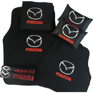 Mazda Siyah Penye Kılıf,kemer Konforu,deri Yastık ve Halı Paspas Set