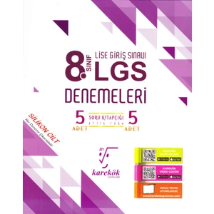Karekök Yayıncılık 8. Sınıf LGS 5'li Denemeleri