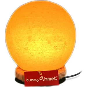Tuzcu Ahmet Tuz Lambası Küre Model Beyaz Tuzdan Yapılmış